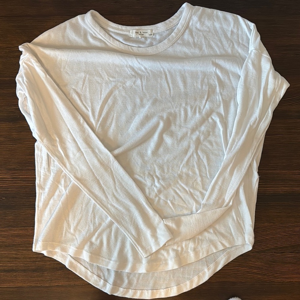 White Rag & Bag slub soft thin sweater